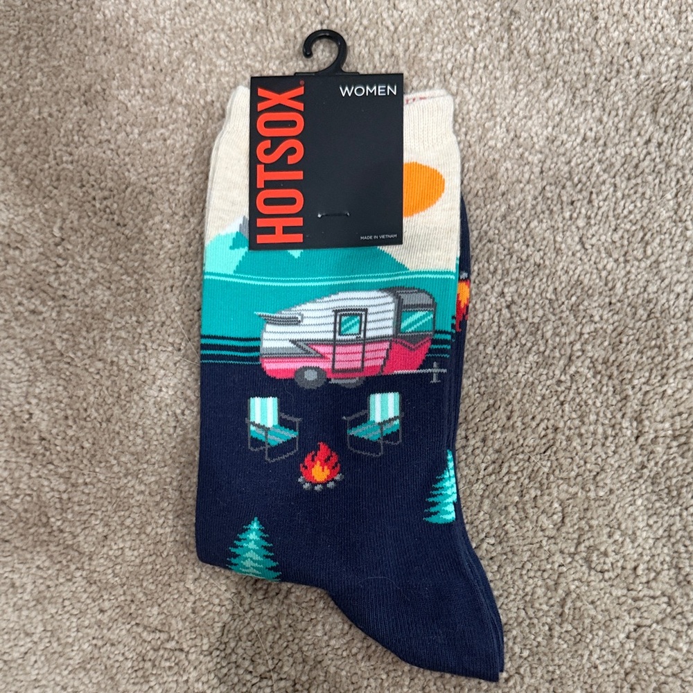 Hot Sox Colorful Camping Adventure Socks